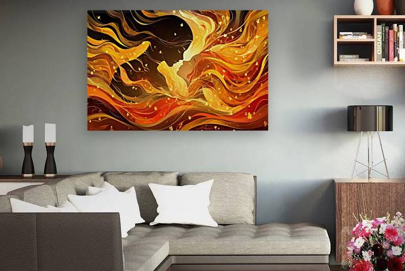 Eternal Embrace in Flames by Matthias Hauser