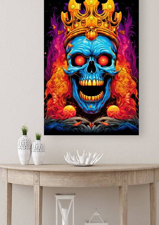 Crazy Halloween Skull King 01 by Matthias Hauser