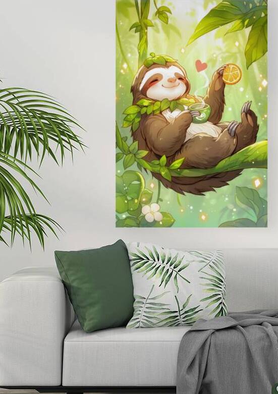 Tea Time with a Sloth by Matthias Hauser