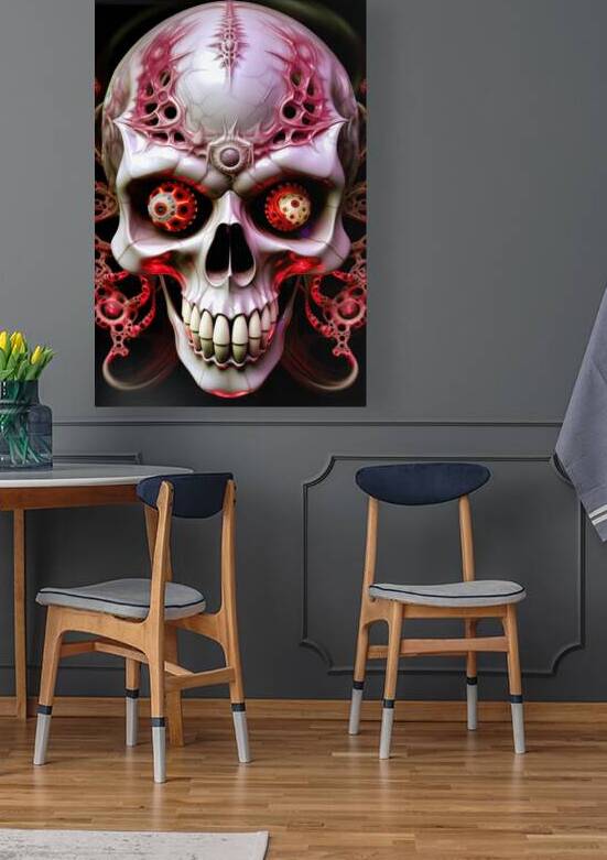 Spooky Fractal Skull 01 by Matthias Hauser