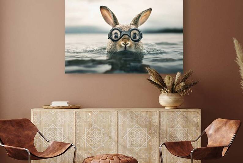 Funny Bunny - Swimming in Style by Matthias Hauser