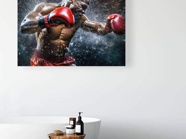 Boxing Fight 01 Powerful Boxer by Matthias Hauser