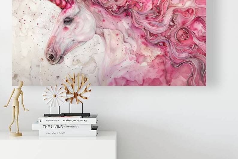 Pink Unicorn - Ethereal Grace by Matthias Hauser