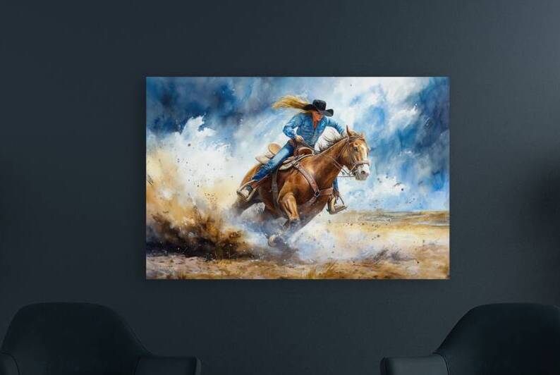 Riding the Storm - The Spirit of Barrel Racing by Matthias Hauser