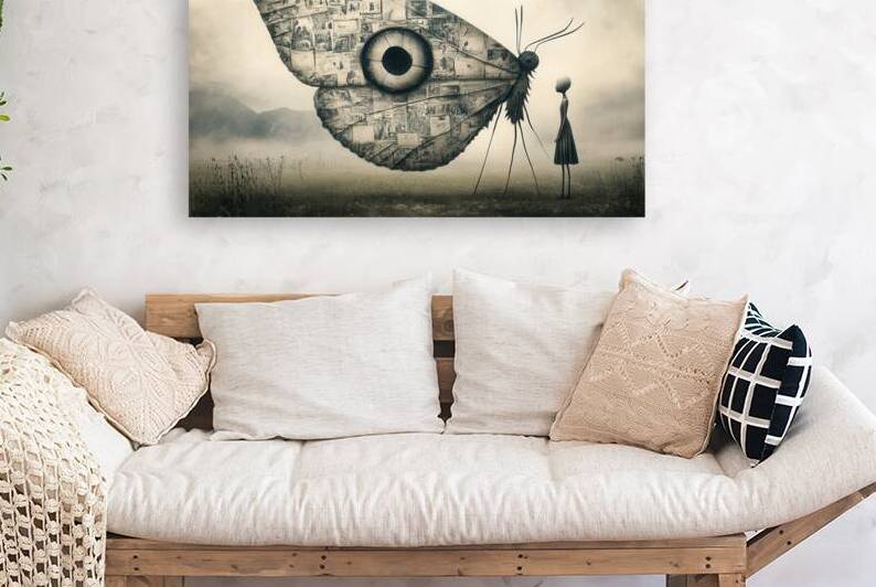 The Watcher - Surreal Butterfly by Matthias Hauser
