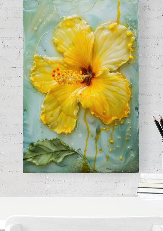 Yellow Flower Art 01 by Matthias Hauser