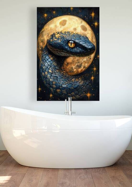 Cosmic Snake - Lunar Guardian by Matthias Hauser