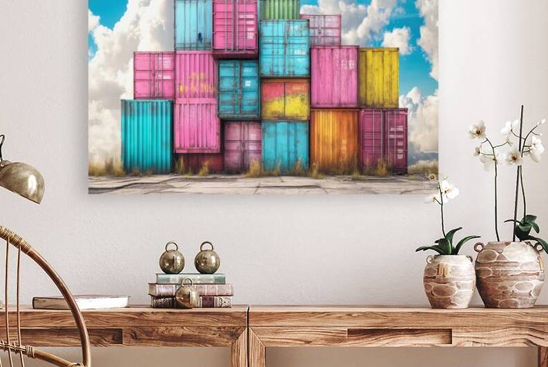 Colorful Container Chaos by Matthias Hauser
