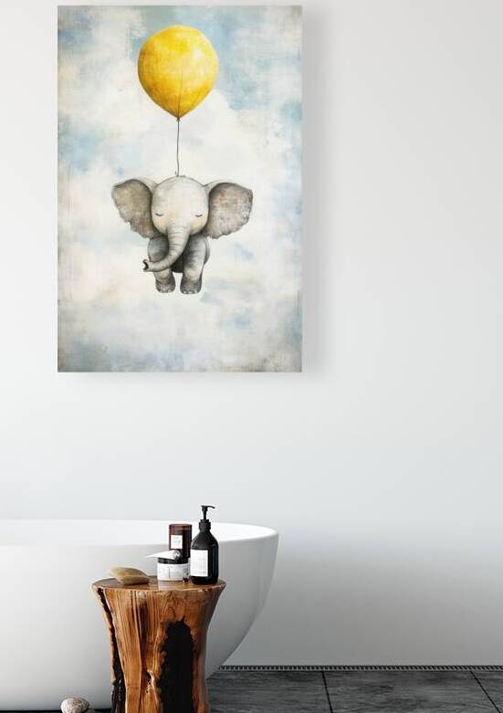 Whimsical Floating Elephant 01 by Matthias Hauser