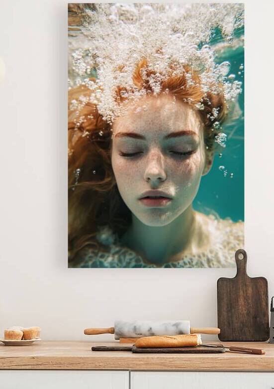 Young Woman - Underwater Tranquility by Matthias Hauser