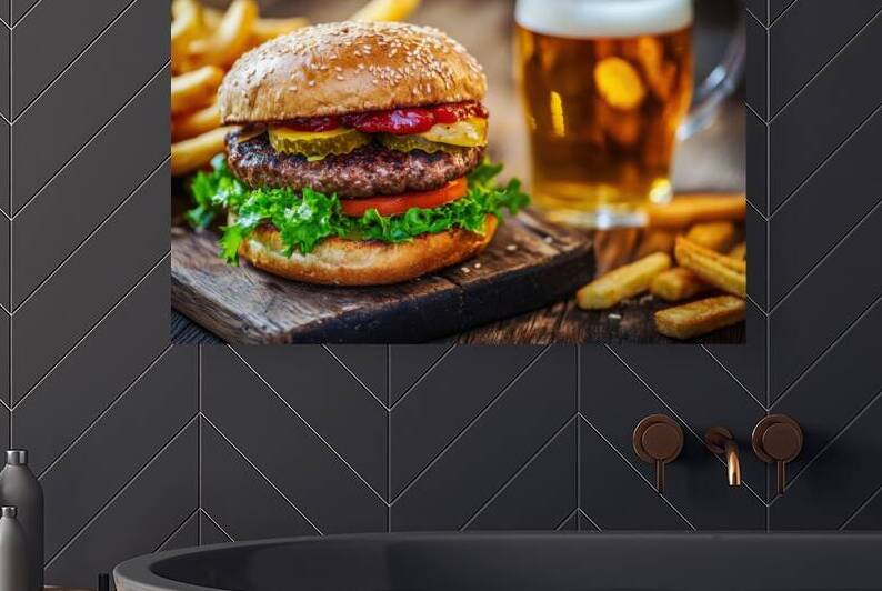 Burger and Beer - Perfect Pairing by Matthias Hauser
