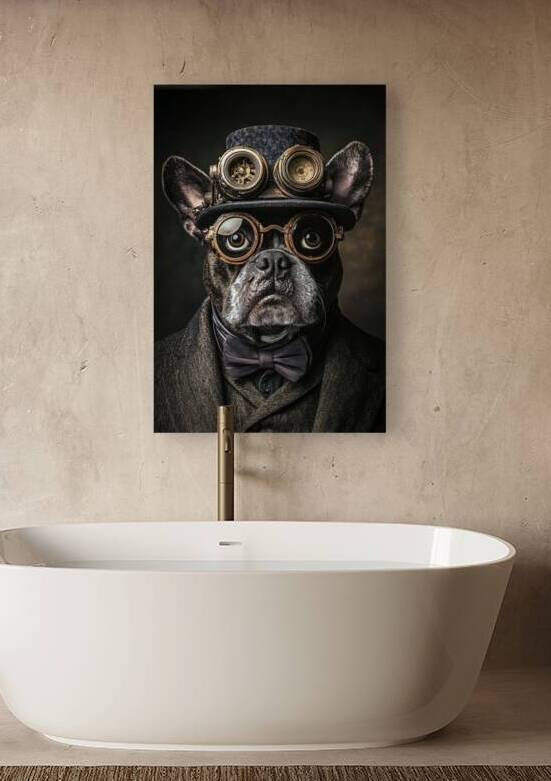 Distinguished Steampunk Bulldog by Matthias Hauser