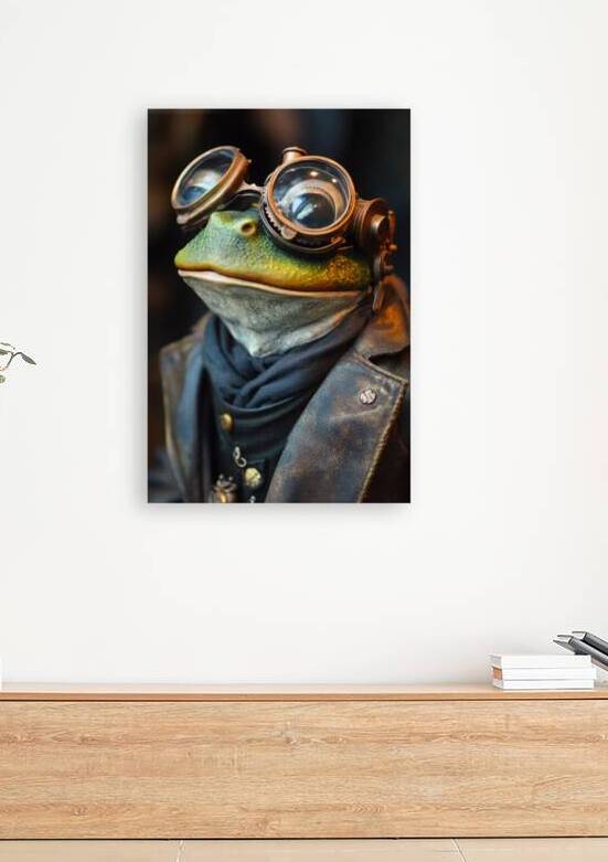 The Steampunk Frog Scholar by Matthias Hauser