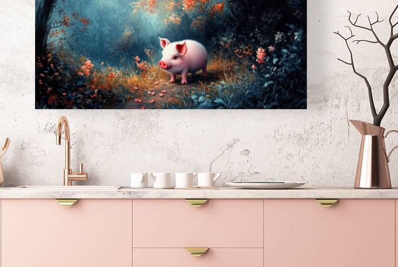 Pig - Enchanted Encounter in the Forest by Matthias Hauser