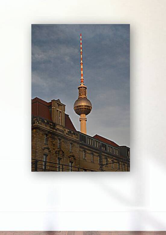 Morning Glow on the Fernsehturm Berlin by Matthias Hauser