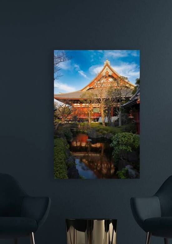 Asakusa Serenity - Reflection of Senso-ji Temple in Tokyo by Matthias Hauser