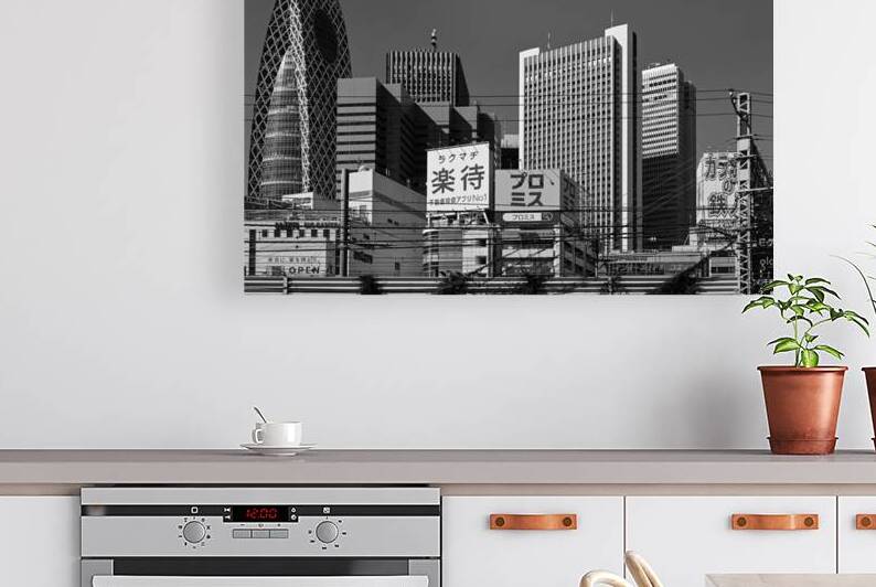 Urban Tokyo Geometry - Shinjuku Skyline by Matthias Hauser