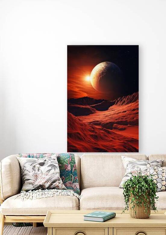 Red Planet Fantasy Landscape by Matthias Hauser