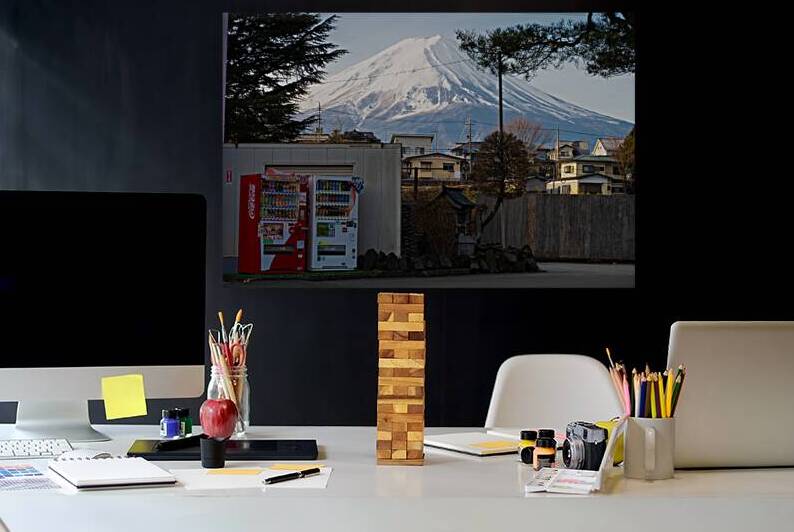 Japan Vibes - Mount Fuji and Vending Machines by Matthias Hauser