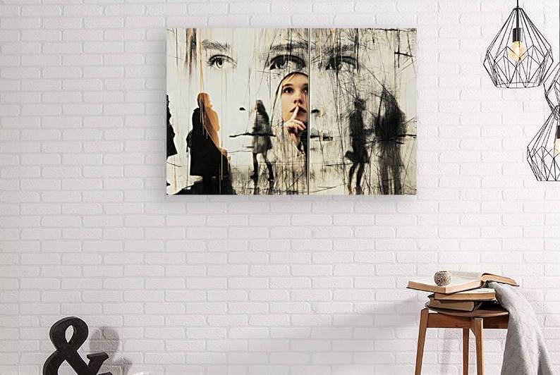 Silence Between Faces - Surreal Urban Reflection by Matthias Hauser
