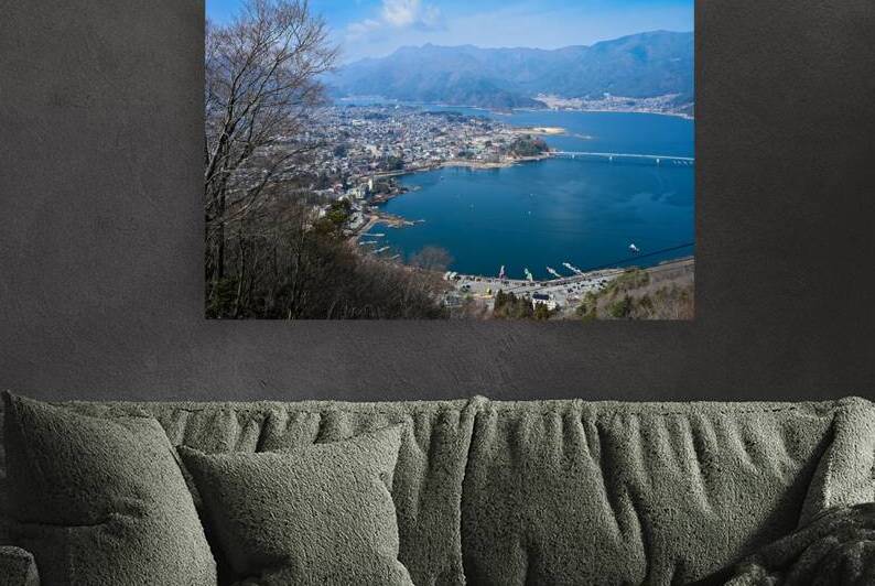 Lake Kawaguchi from Above - Fujikawaguchiko Japan by Matthias Hauser