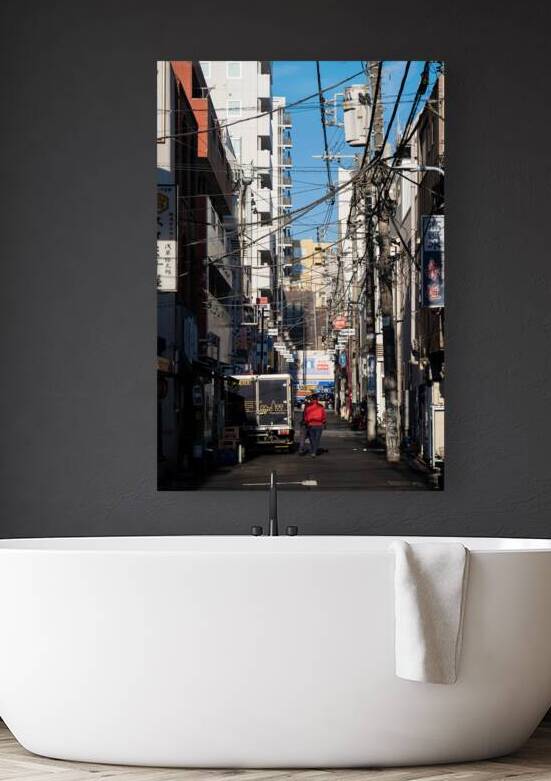 Wired Morning - Tokyo Asakusa Street Scene by Matthias Hauser