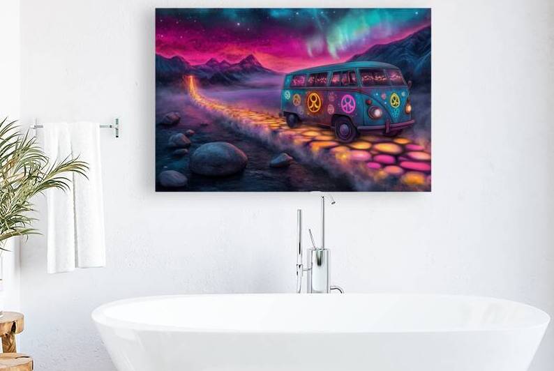 Psychedelic Hippie Journey - Light Road to the Stars by Matthias Hauser