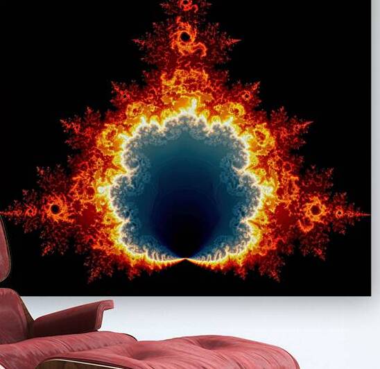 Flame Fractal - Mandelbrot Fire and Ice by Matthias Hauser