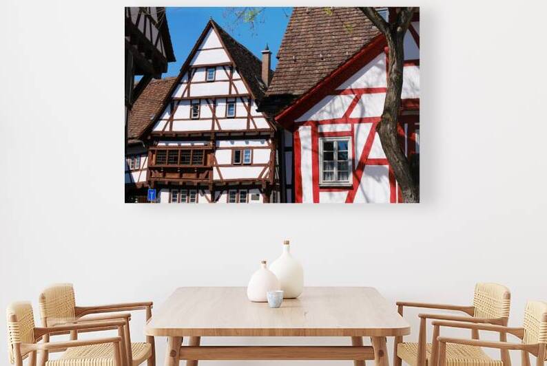 Colorful Half-Timbered Houses in Sindelfingen Germany by Matthias Hauser