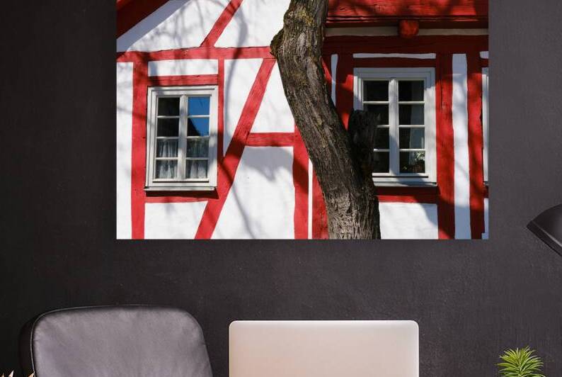 Timber Frame and Tree Trunk - Sindelfingen Facade Detail by Matthias Hauser