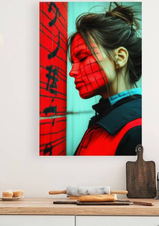 Cyber Grid Woman - Silent Signal by Matthias Hauser