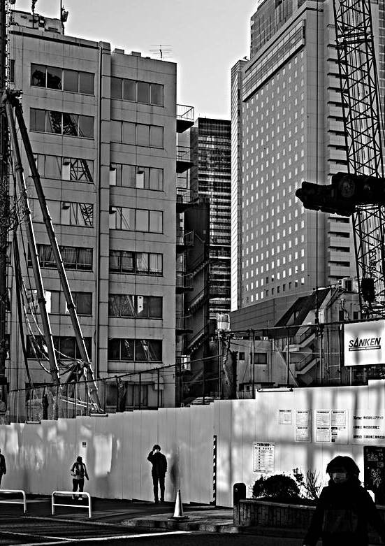 Shadows and Structures - Morning Light in Shibuya Tokyo by Matthias Hauser