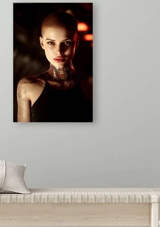 Cyberpunk Woman - Augmented Beauty in Dramatic Light by Matthias Hauser