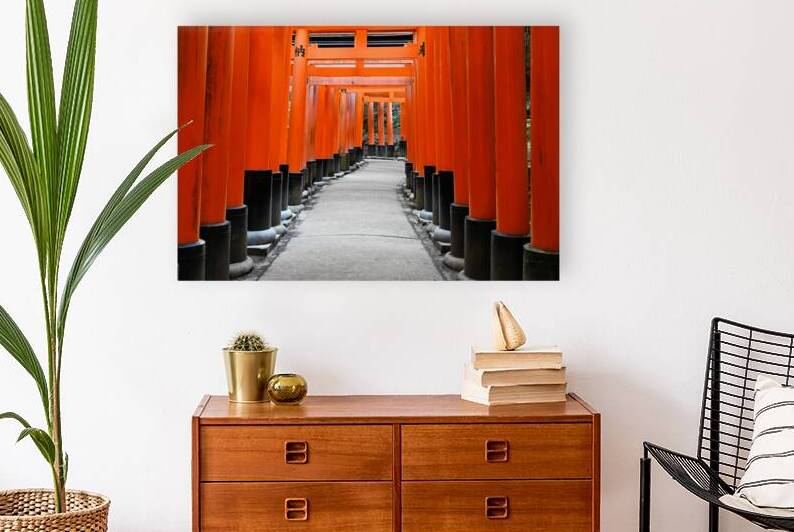 Torii Pathway at Fushimi Inari Shrine - Kyoto Japan by Matthias Hauser