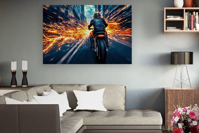 Futuristic Motorcycle Acceleration - Speed Burst Rider by Matthias Hauser