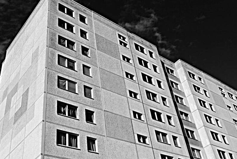 Brutalist Geometry - East Berlin Plattenbau in Marzahn by Matthias Hauser