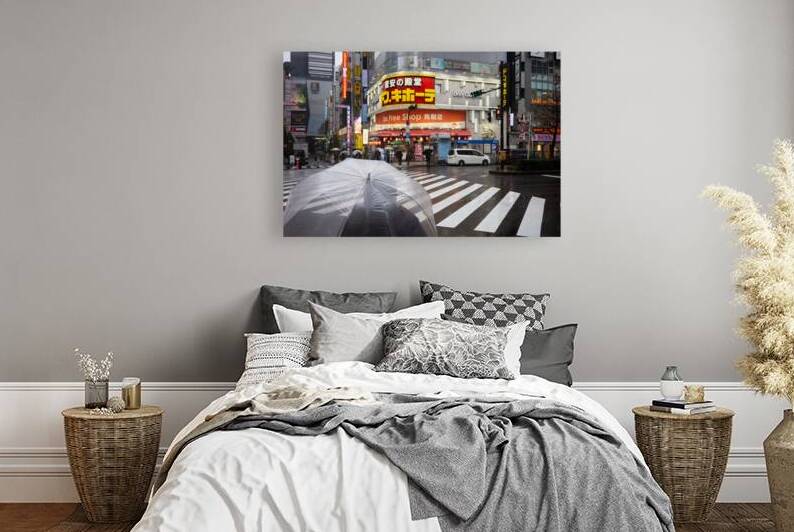 Rainy Crosswalk - Shinjuku Tokyo by Matthias Hauser