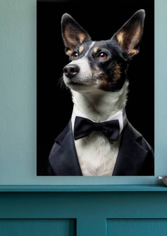 Well-Dressed Dog - Funny Portrait by Matthias Hauser