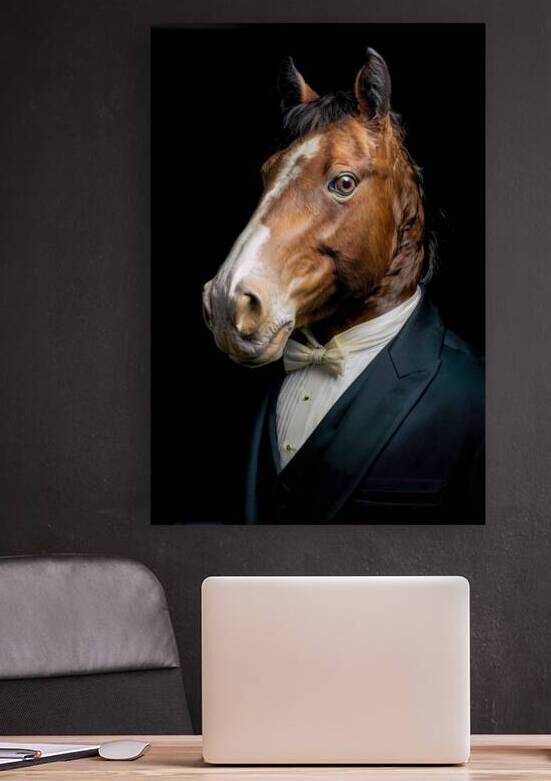 Funny Well-Dressed Horse - Formal Elegance by Matthias Hauser