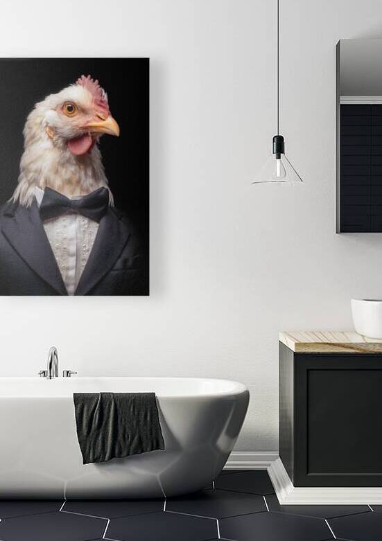 Funny and Elegant Well-Dressed Chicken by Matthias Hauser