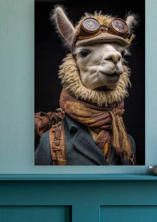 Steampunk Alpaca - Explorer of the Highlands by Matthias Hauser
