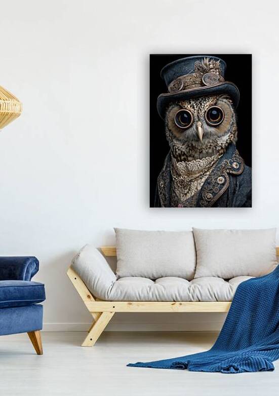 Steampunk Owl - Victorian Elegance in Feathers and Brass by Matthias Hauser