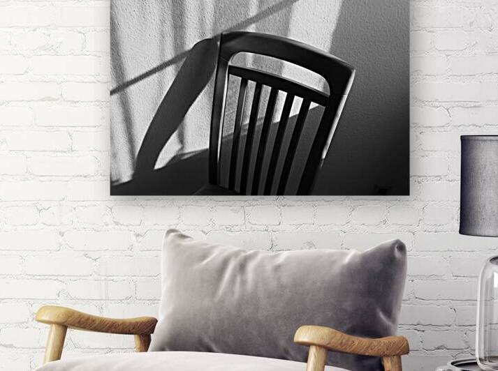 Chair and Shadows - Monochrome Geometry by Matthias Hauser