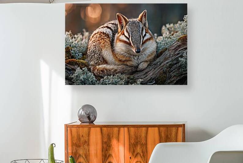 Sleepy Numbat in Mossy Forest Light by Matthias Hauser