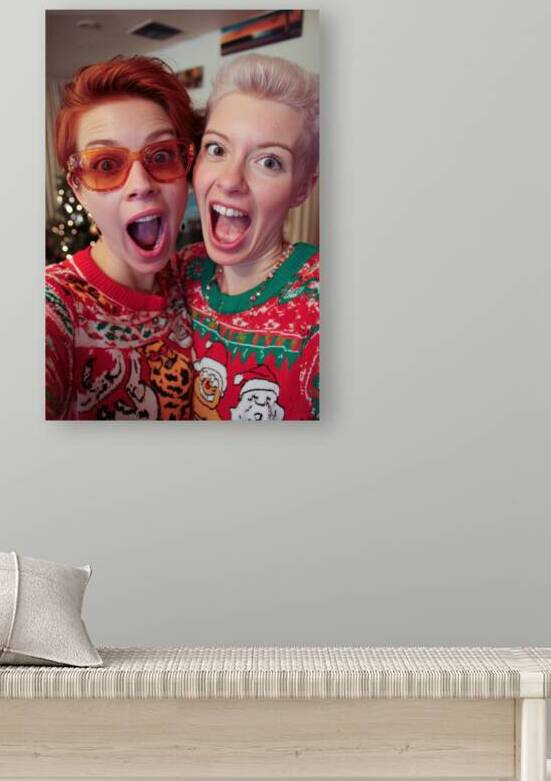 Wild Christmas Sweater Selfie by Matthias Hauser