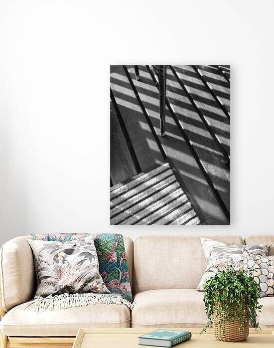Diagonal Shadows on Wood by Matthias Hauser