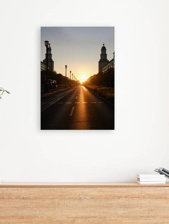 Berlin Friedrichshain Sunrise on Karl Marx Allee by Matthias Hauser