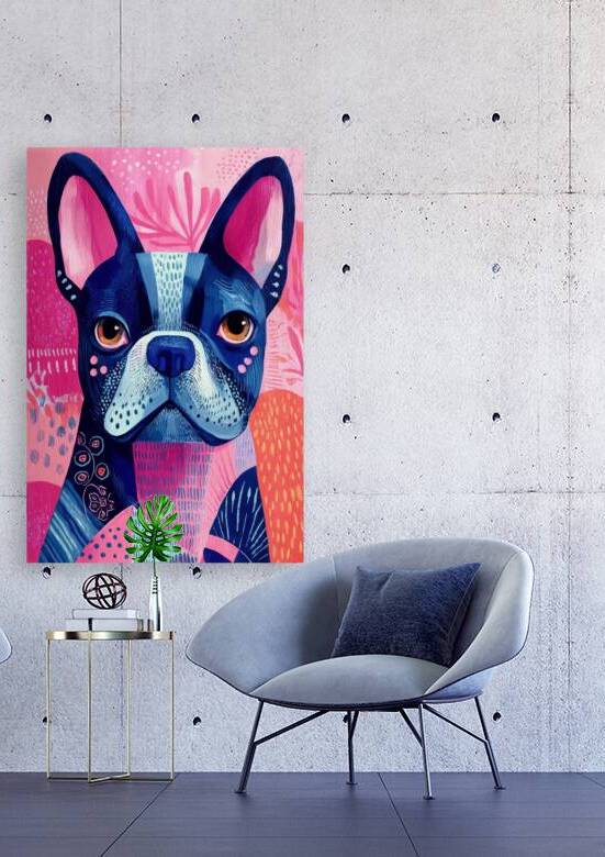 Colorful French Bulldog Portrait by Matthias Hauser