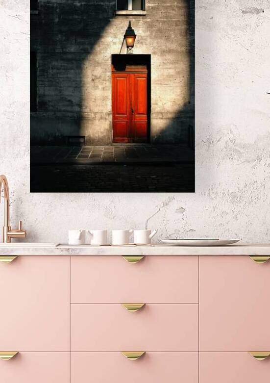 Sunlight on Red Door by Matthias Hauser