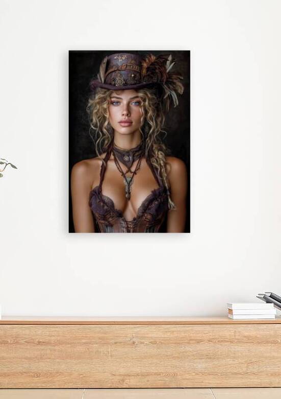 Beautiful Steampunk Woman Glamour Portrait by Matthias Hauser